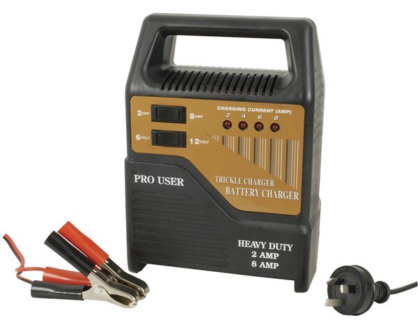 6V and 12V Heavy Duty 8A Car Battery Charger With Trickle Charge