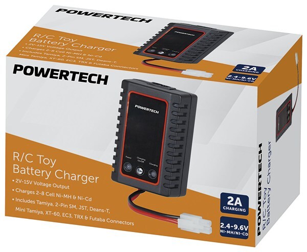 Powertech Ni-MH/Ni-CD R/C Toy Battery Charger 2 to 8 Cells