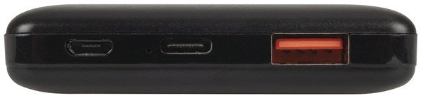 Powertech Black 10,000mAh Power Bank with USB-C and USB-A Ports 3A output