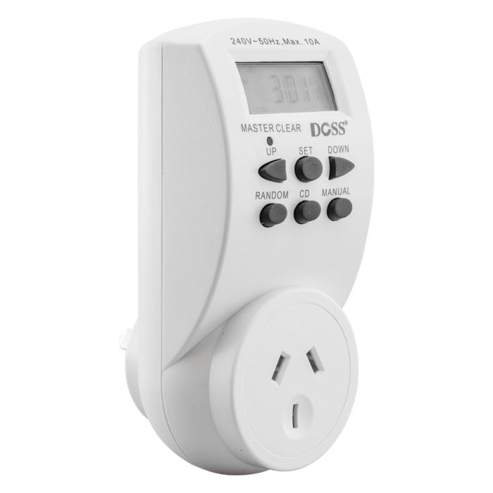 DOSS MDT02 7Day 24Hrs 10 ON OFF Program Mains Digital Electrical Timer