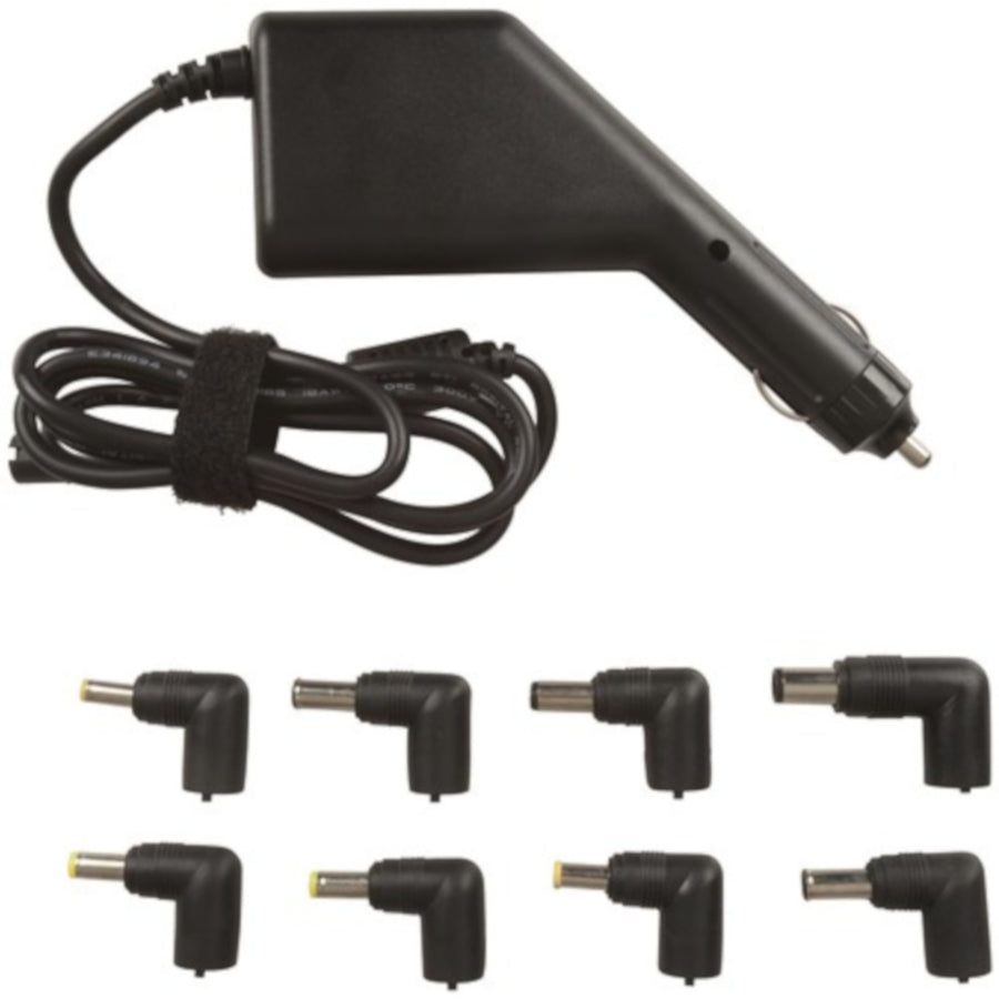 90W Car Laptop Charger Power Supply with USB 15-20V DC output Supplied 12 Tips
