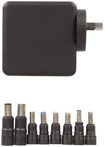 Slim Design 65W Compact Auto Universal Laptop Power Supply with USB Socket