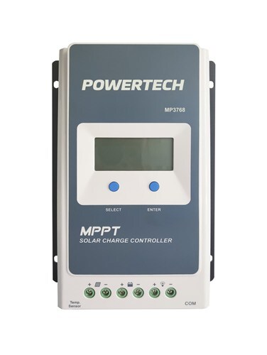 Powertech MPPT Solar Charge Controller with LCD display for lead acid Lithium batteries