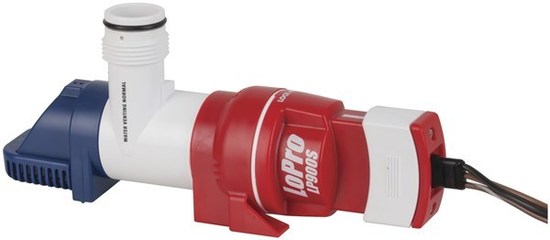 Rule LoPro Auto Bilge Pump 12v 900GPH automatic pump for tight areas