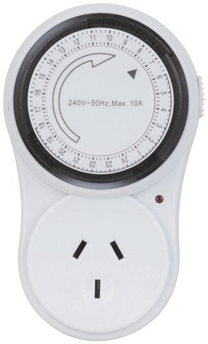 24 Hour Mechanical Timer A-N Switch Time Duration: 24hrs