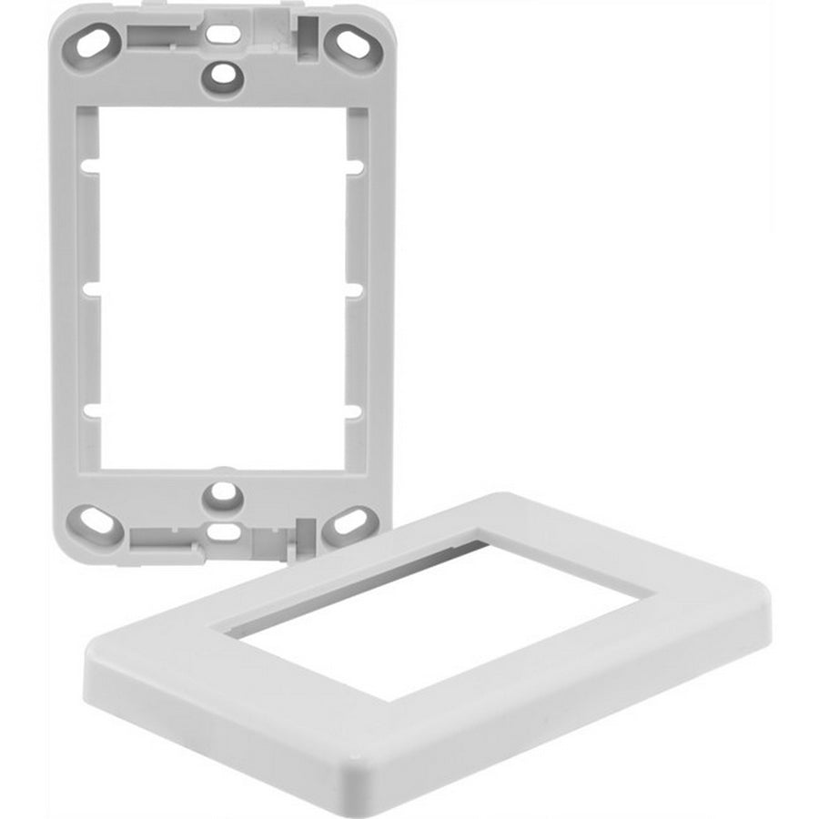 Pro.2 MW13FR Modular Wall Plate Frame Clipsal Style Fits 3 Modules White