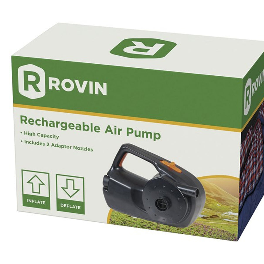 Rovin Rechargeable 85dB Noise Air Pump Suitable for Airbeds Inflatable Pools