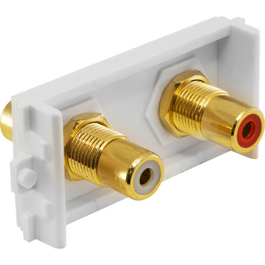 Pro.2 2x RCA Socket to 2 x RCA Socket Stereo Module for MW13FR Golden Plated