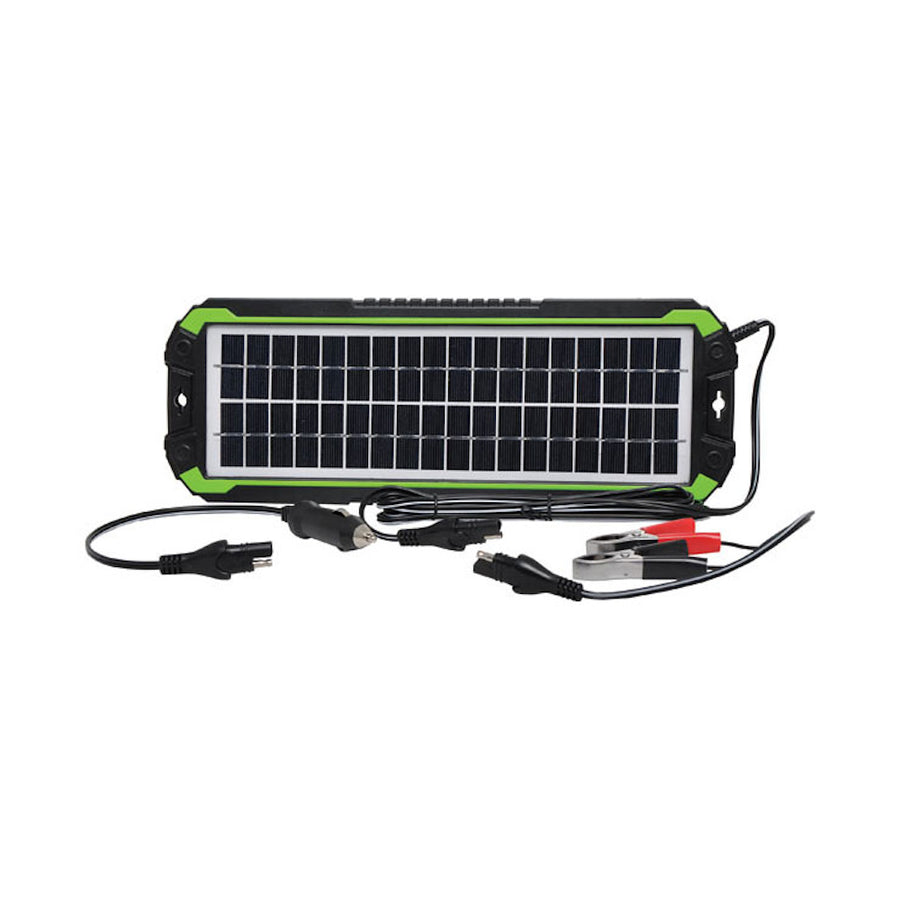 Powertran 5W 12V Solar Battery Charger Ideal car motorcycle caravan or boat batteries