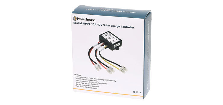 Powerhouse 12V Solar Charge Controller Sealed MPPT 10A