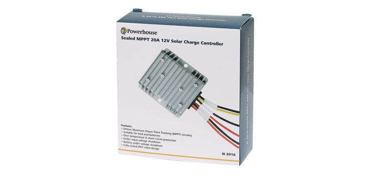 Powerhouse 12V Solar Charge Controller Sealed MPPT 20A