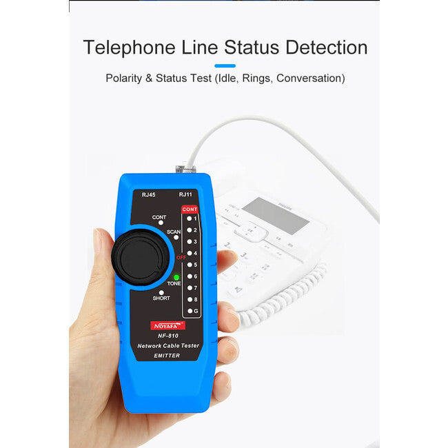 NOYAFA NF810 Multifunction Testing Mode Cable Detector or Tracer LAN Tester Blue