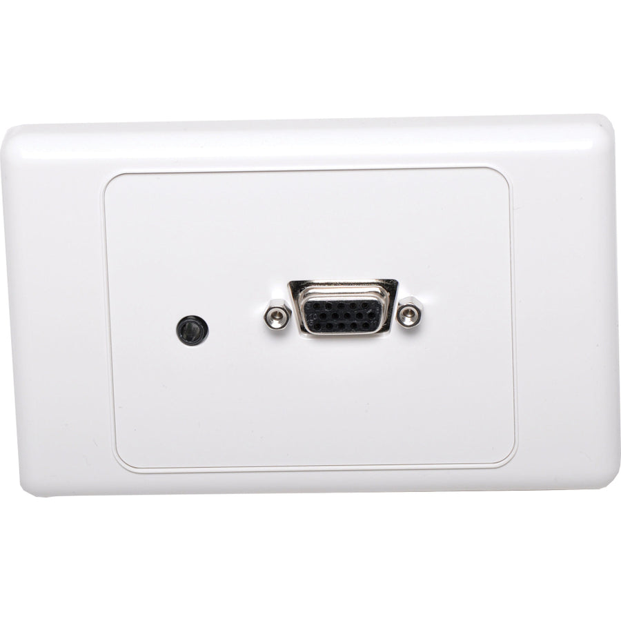 Dynalink VGA + 3.5mm Wallplate Dual Cover - Screw Connections