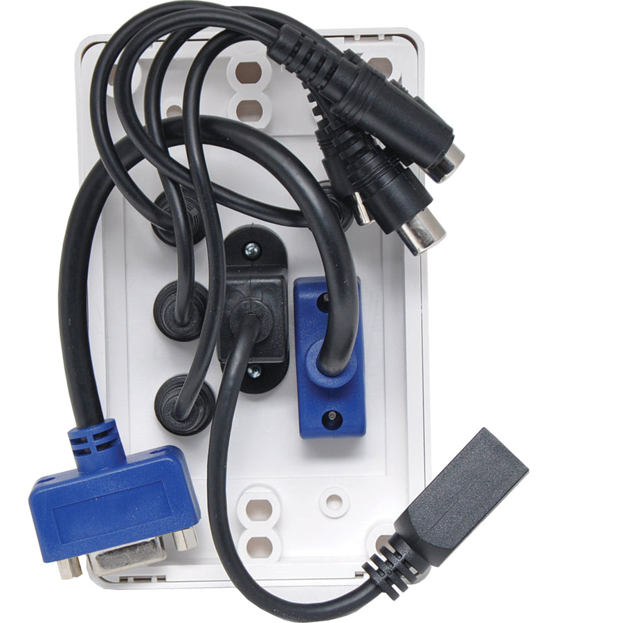 Dynalink VGA 3.5mm USB B and RCA Wallplate Dual Cover Flyleads