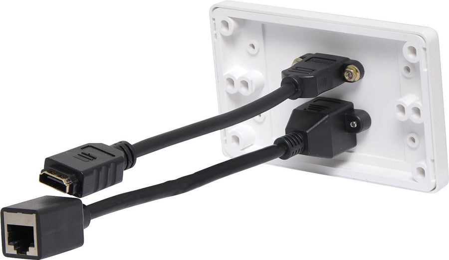 Dynalink RJ45 Cat6 HDMI Fly Lead Wallplate