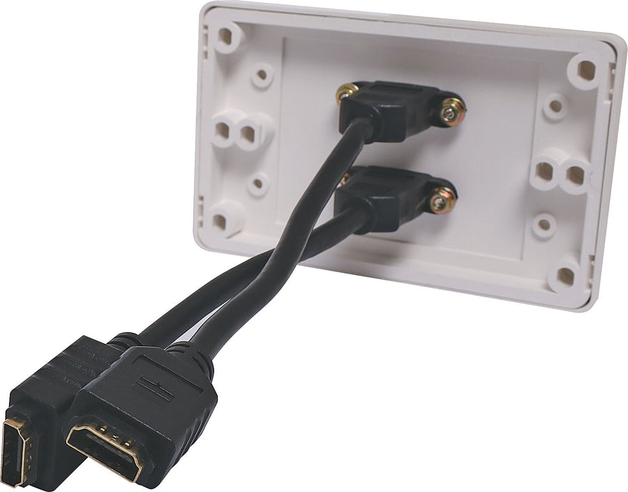 Dynalink HDMI Dual Wallplate Dual Cover With Flyleads