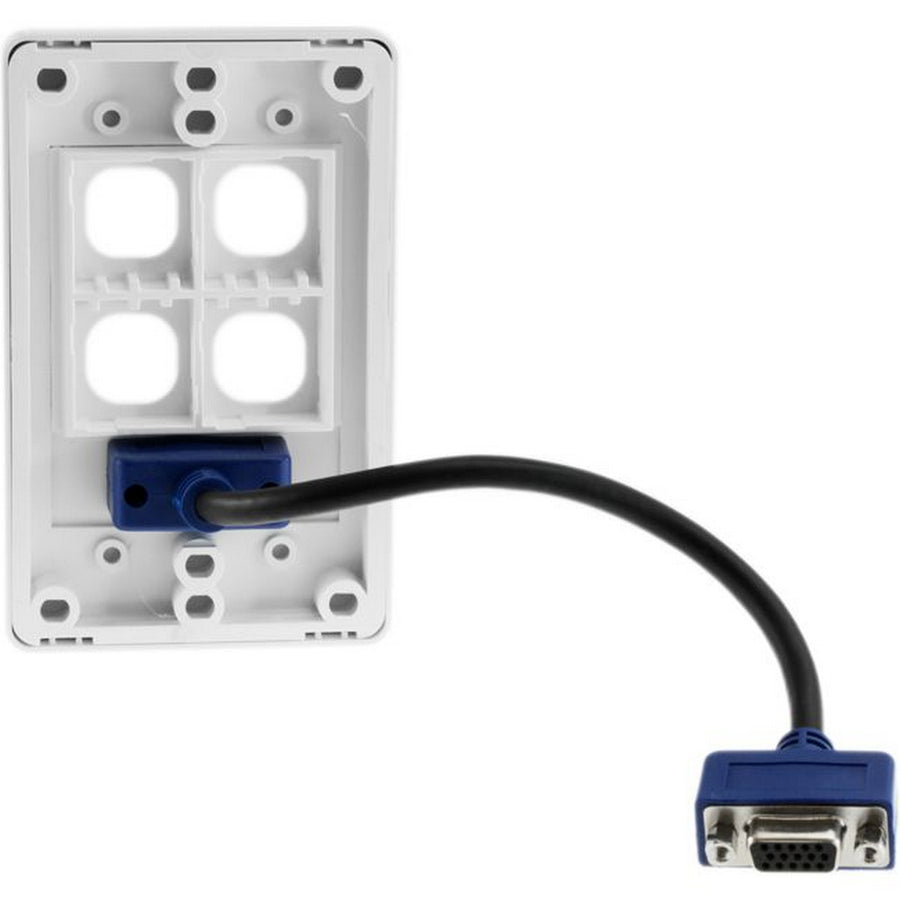 Dynalink VGA With 4 Gang Wall Plate Flexible Connection