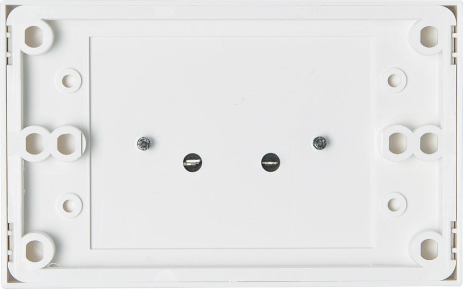 Dynalink Single Spring Terminal Dual Cover Speaker Wallplate