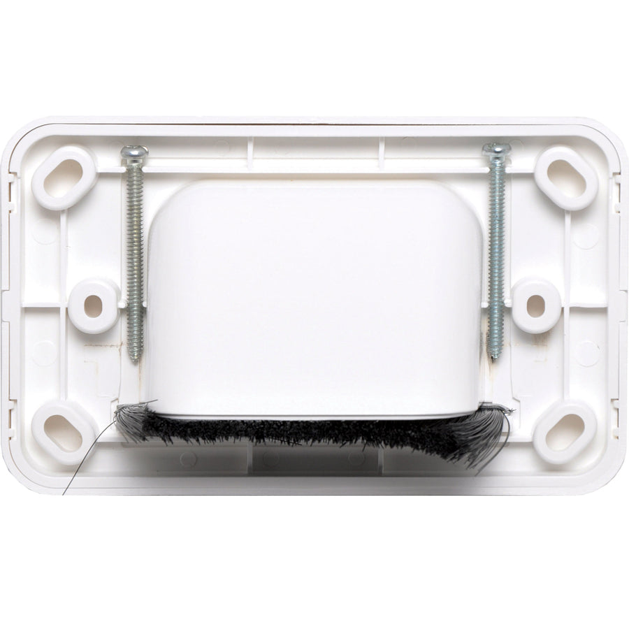 Dynalink White Reverse Shovel Nose Wallplate