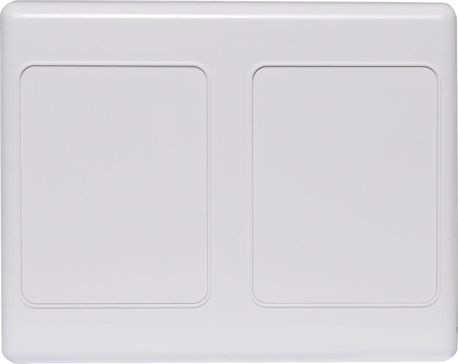 Altronics White Dual Blank Wallplate Cover