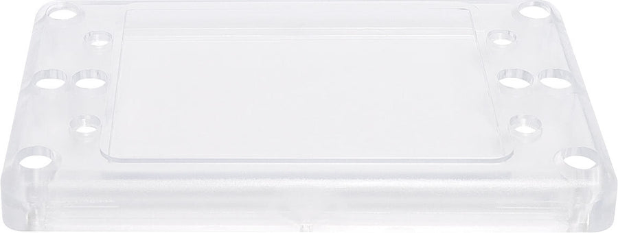 Altronics Clear/White Dual Cover Blank Wallplate