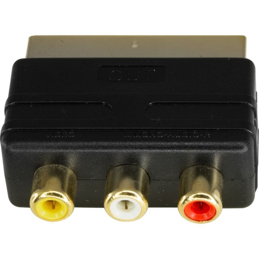 Resi-linx PA4230 Scart Plug to Rca Sockets Scart Video Adaptor