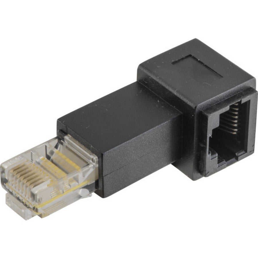 Pro.2 PA4406 Right Angle Rj45 8P8C Adaptor RI45 Plug to RJ45 Socket