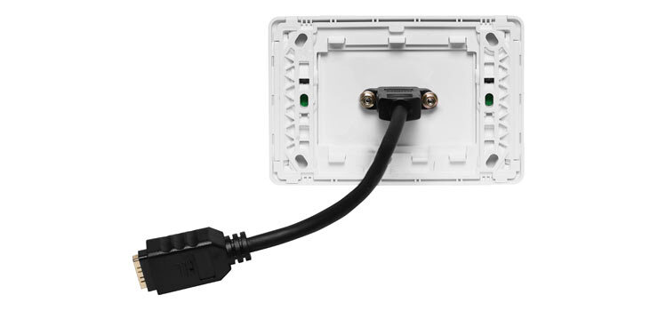 HDMI Clipsal Pro Wall Plate High Speed and Ethernet Connection with Flylead