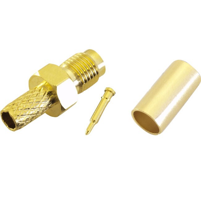 SMA-RP Inline Crimp Socket suit RG58 LL195 Cable – Bourne Electronics