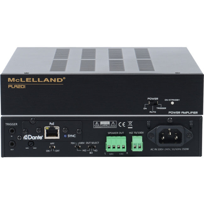 McLELLAND PLA2DI 120Watt 2Channel Amplifier with Dante