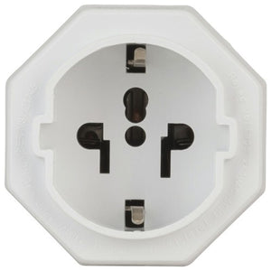 USA and Europe Inbound Travel Adaptor Compatible with 2 and 3 pin plugs