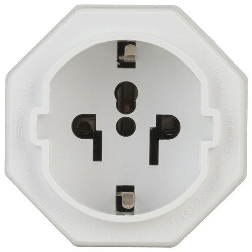 USA and Europe Inbound Travel Adaptor Compatible with 2 and 3 pin plugs