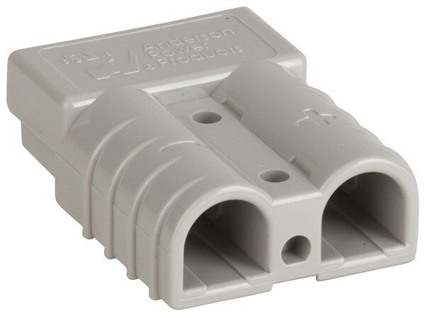 Anderson 50A Light Grey 2 Pole Power Connector 6 Gauge Contacts