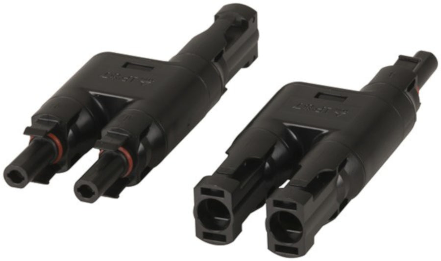 Pair Of PV Style Self Locking Branch Connector IP6 rated long last UL certified