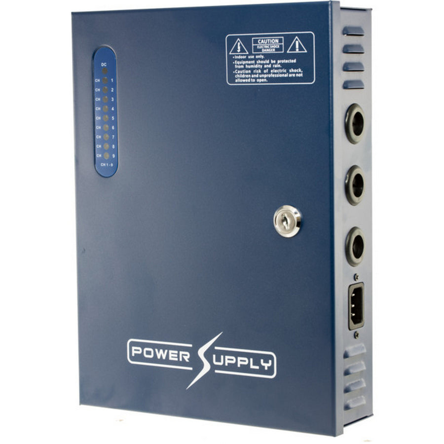 DOSS PW0912B10 9 Way 12V DC 10A Power Supply with PFC Surge Protection for CCTV