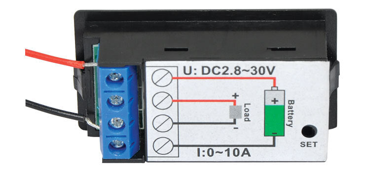 Powerhouse Component Mini Flush Mount Power Monitor Panel