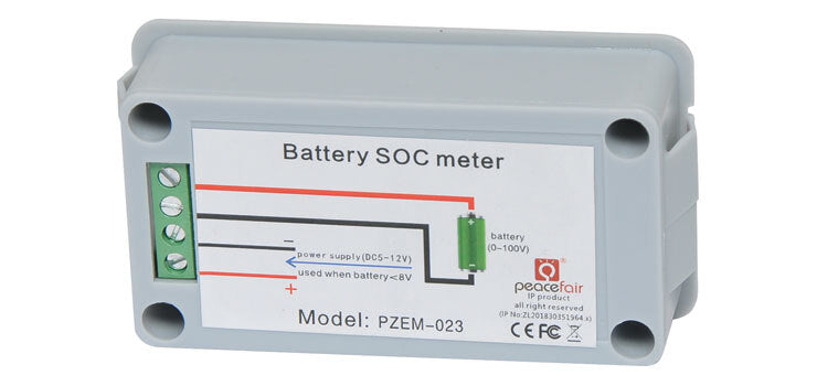 Powerhouse Flush Mount Battery Capacity Meter for Display Approximate Battery Level