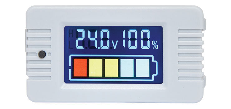 Powerhouse Flush Mount Battery Capacity Meter for Display Approximate Battery Level