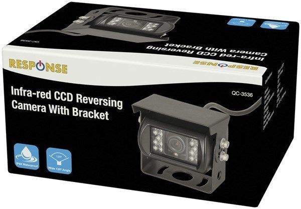 Response 12V Infrared Reversing Camera with Mounting Bracket IP68 Rated