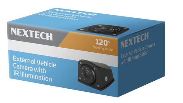 Nextech 1080p External Waterproof IP69 Wedge Vehicle Camera and 120deg Angle