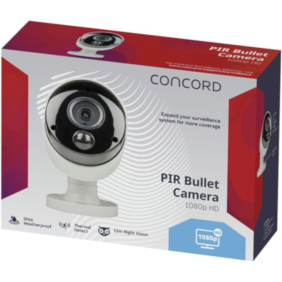 Concord AHD 1080p PIR Bullet Camera surveillance system for more coverage