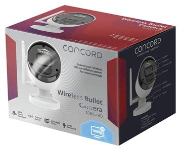 Concord Digital Wireless 1080p NVR System Mounting Hardware Plus Bullet Camera