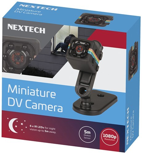 Nextech Miniature 1080p DV Camera Up to 1080p Video Resolution 5m Motion Sensor