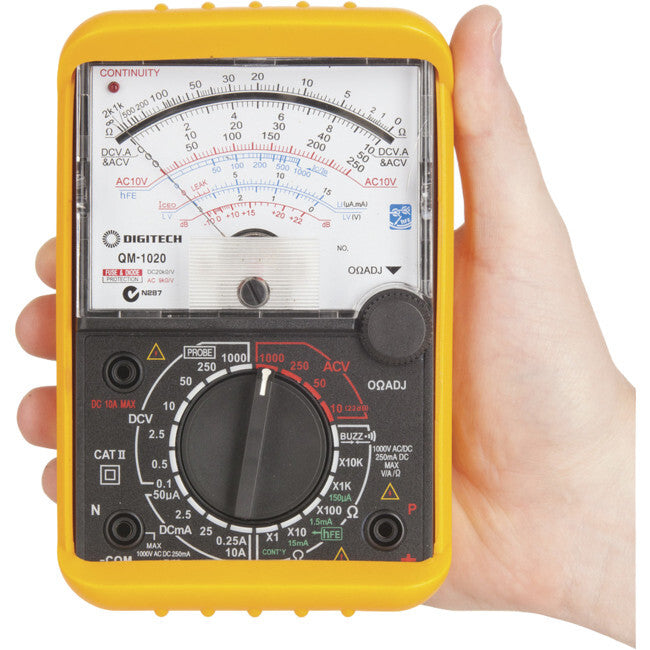 Digitech Digital Analogue Movement Multimeter Fused and diod protected