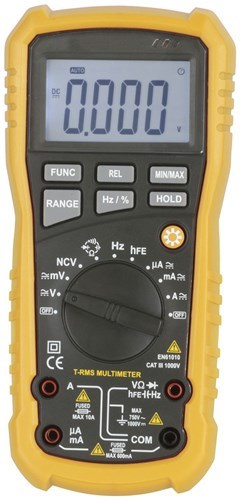 LCD Display Alarm and LED Indicator Economy True RMS Autorange Multimeter