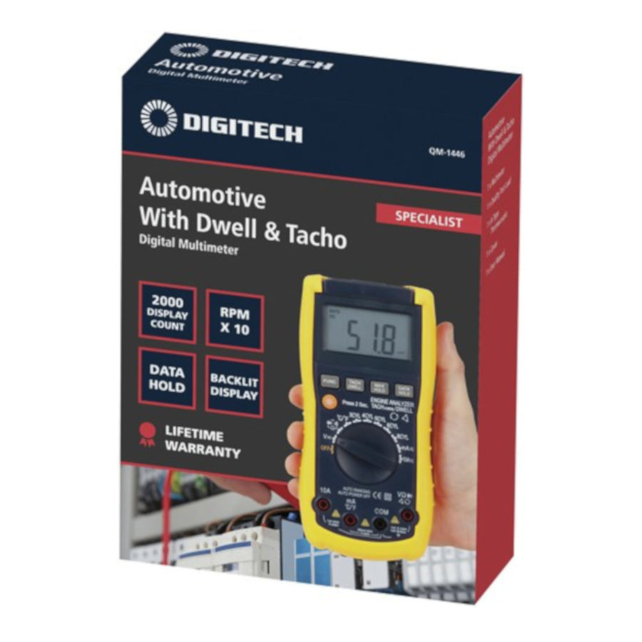 Digitech Automotive DMM with Dwell and Tacho for Workshop as Engine Analyser