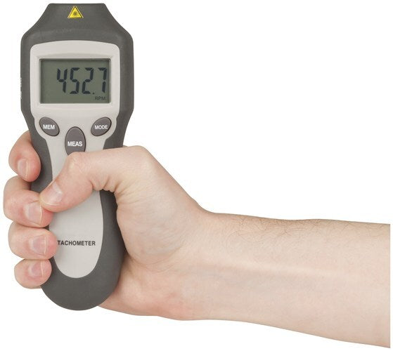 Protech Min-Max Memory Non-Contact Fast & Accurate RPM LCD Digital Tac ...