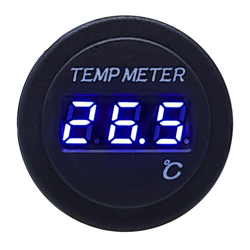 Blue LED Display Thermometer with 3mtr External Sensor 3.0 Digit IP66 Rated