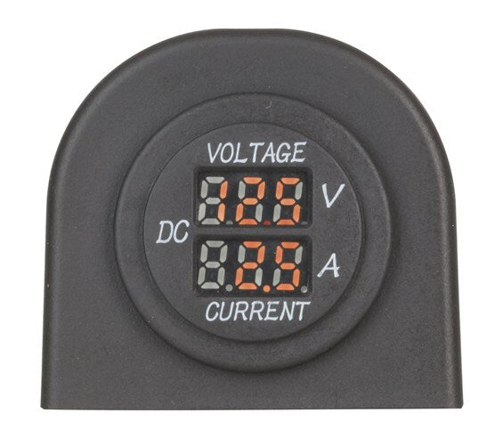 Panel or Surface Mount LED Voltmeter and Ammeter