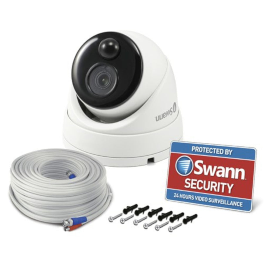 Swann 1080p TVI PIR Dome Camera 18m Video and Power Cable